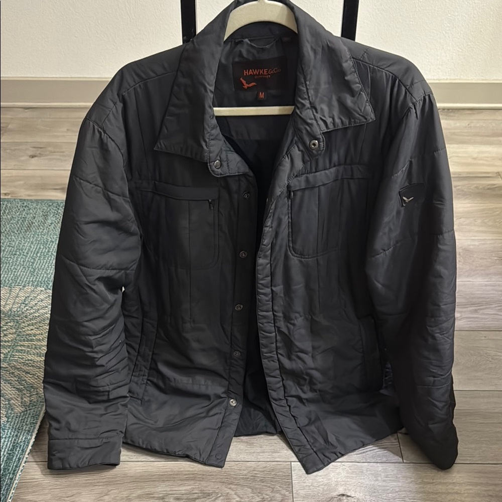 Hawke & Co Black Lightweight Shirt Jacket